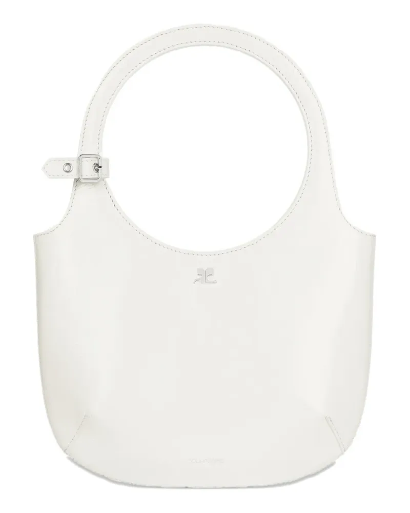 Courrèges Handtasche mit Schnallendetail - Weiß Weiß