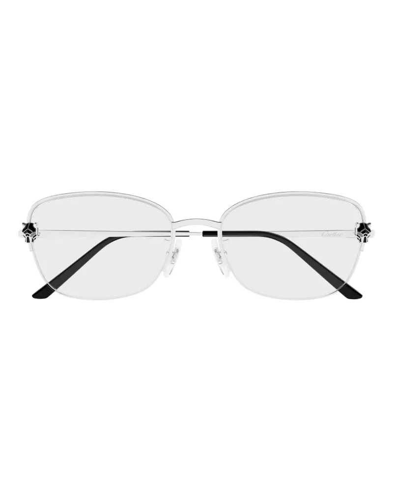 Cartier Panthere de Cartier Sonnenbrille mit geometrischem Gestell - Silber Silber