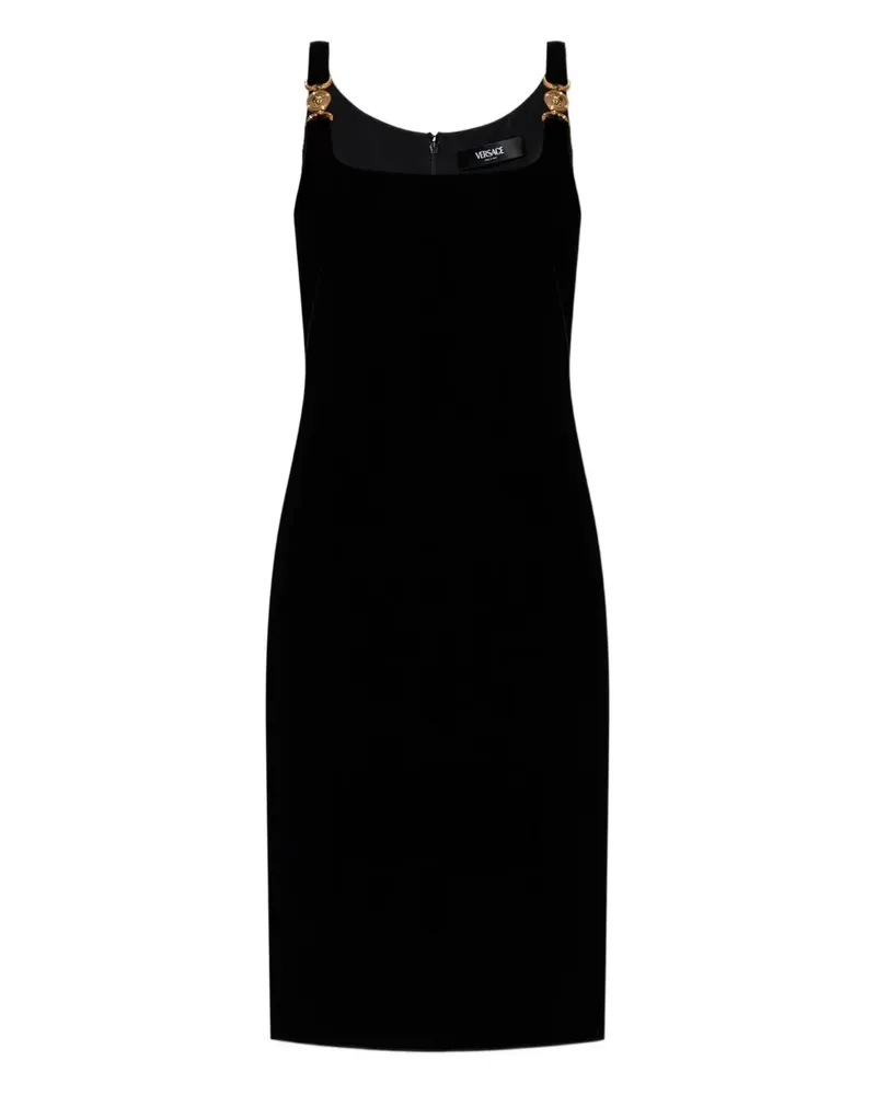 Versace Minikleid mit Medusa-Verzierung - Schwarz Schwarz