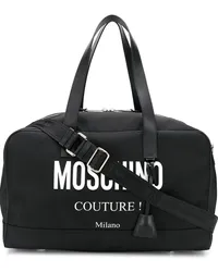 Moschino Reisetasche mit Logo Schwarz