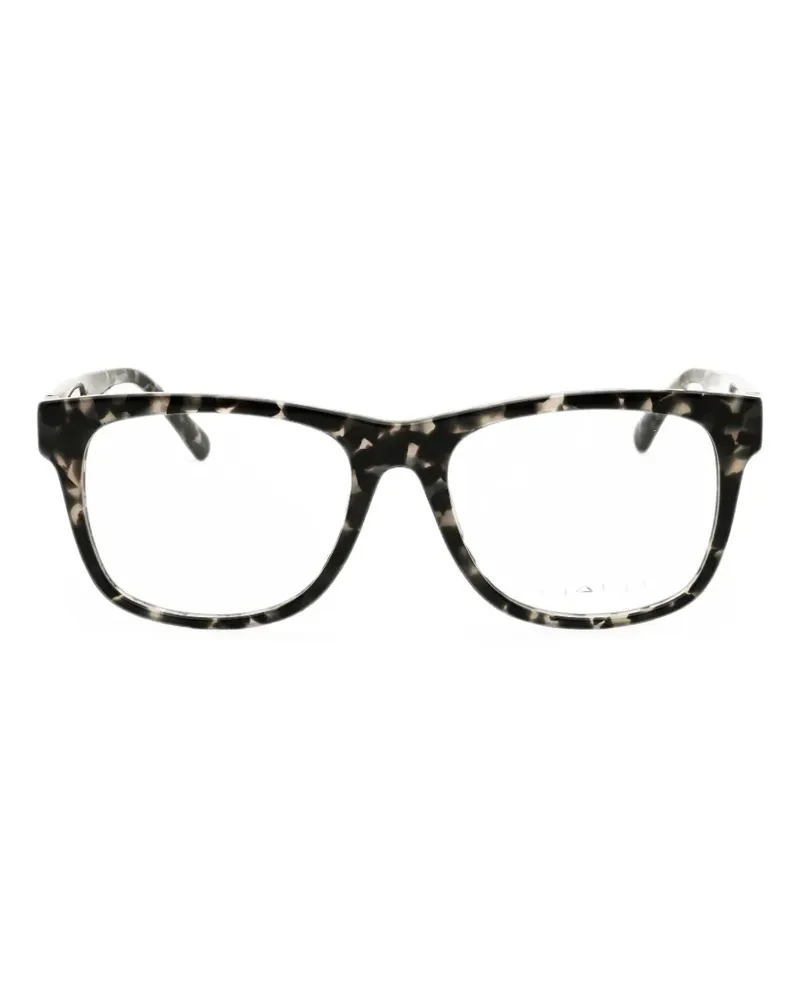 Gant tortoiseshell-effect rectangle-frame glasses - Schwarz Schwarz