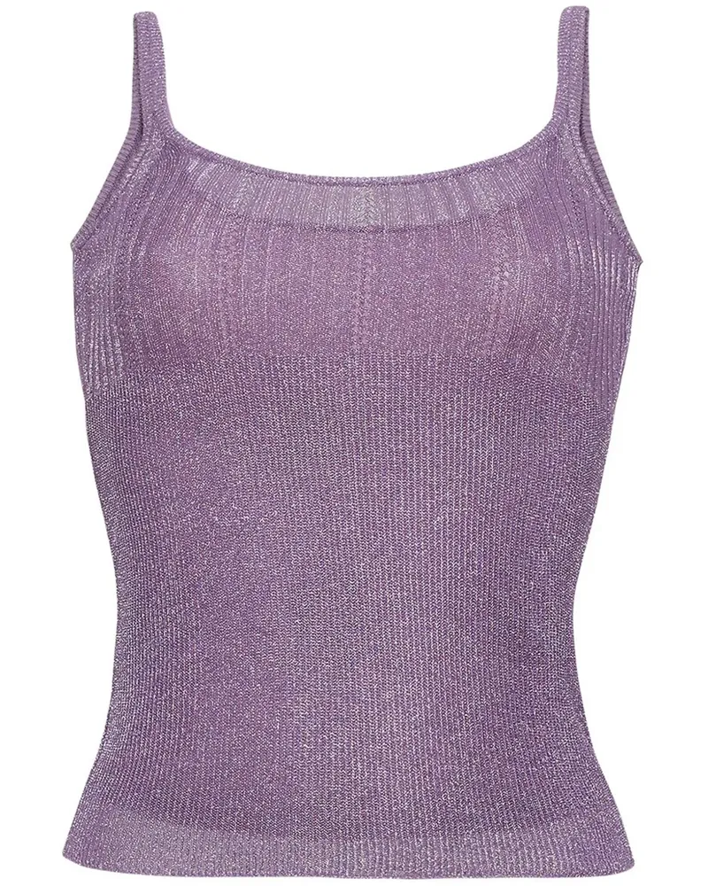 Adam Lippes Rue Oberteil im Metallic-Look - Violett Violett