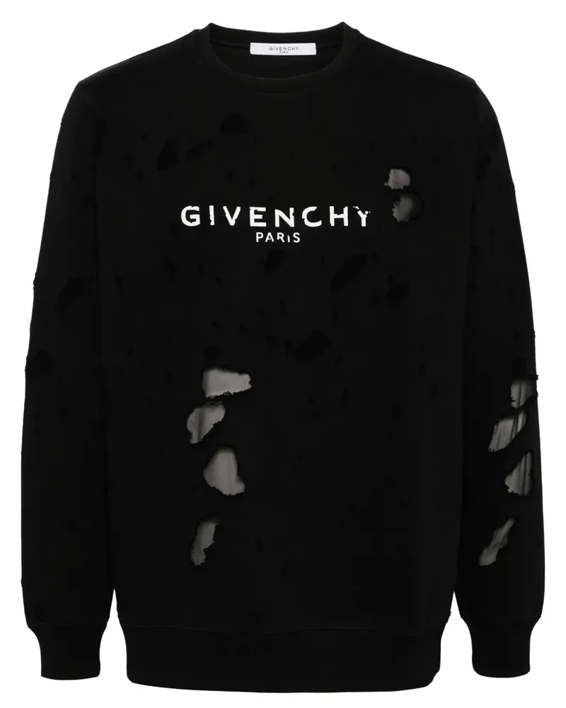 Givenchy Sweatshirt mit Logo - Schwarz Schwarz