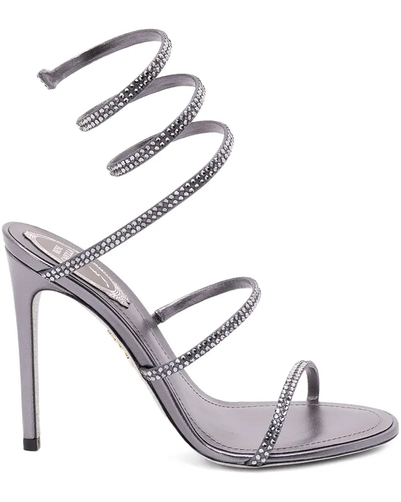 René Caovilla spiral-detail sandals - Grau Grau