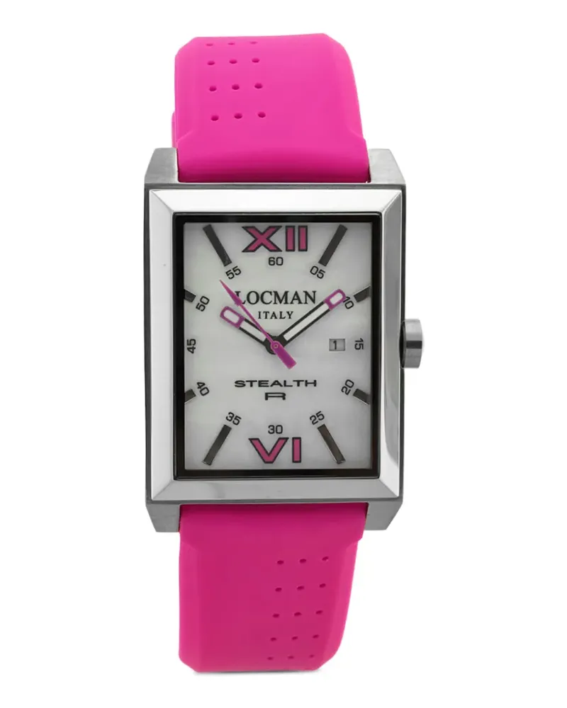 Locman Stealth R 44mm watch - Weiß Weiß