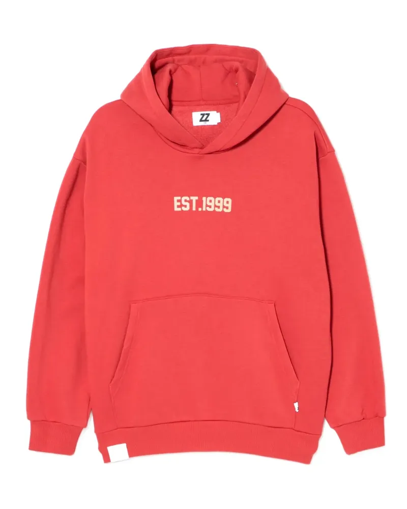 Izzue Hoodie mit Logo-Stickerei - Rot Rot