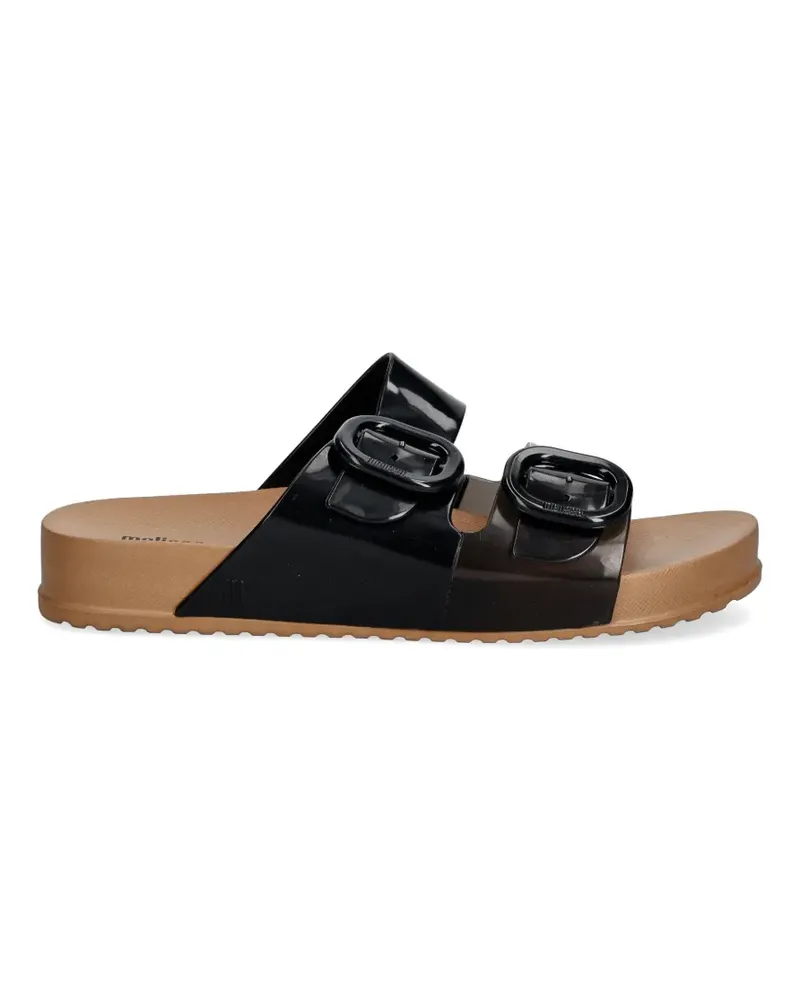 Melissa Cozy buckle-fastening slides - Schwarz Schwarz