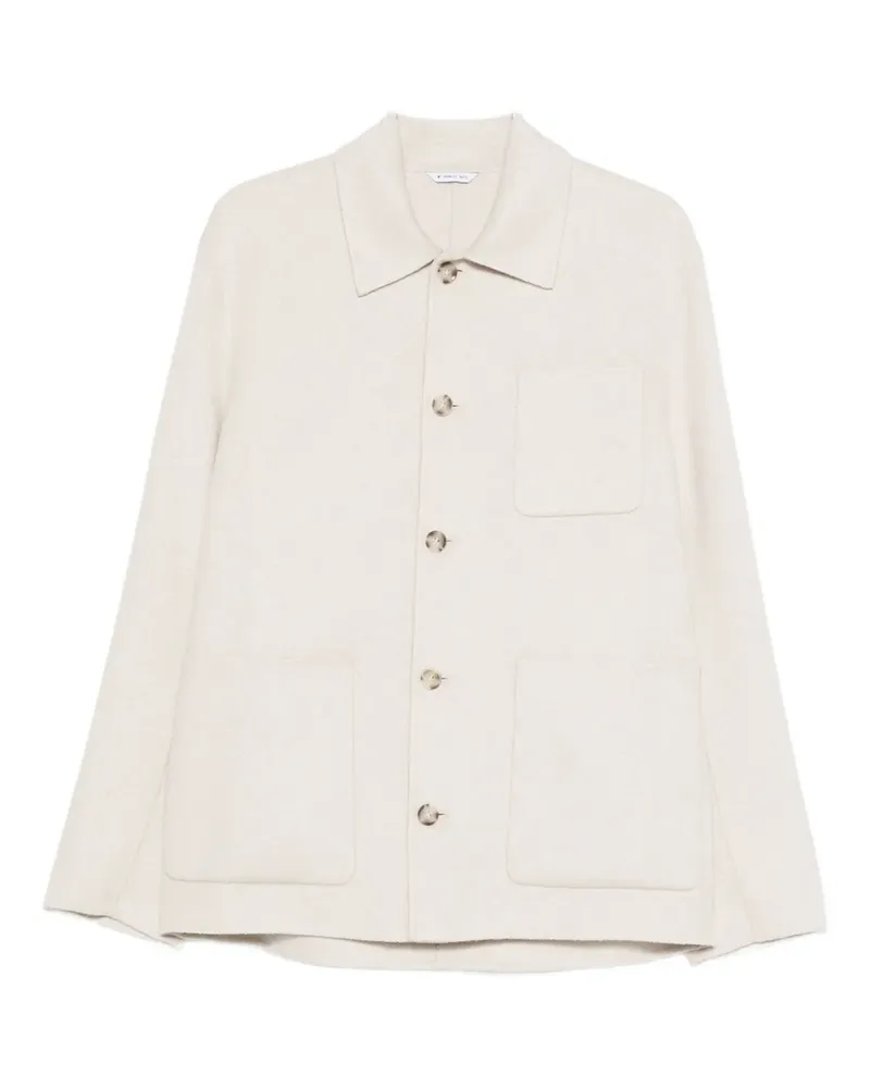 Manuel Ritz long-sleeved shirt jacket - Nude Nude