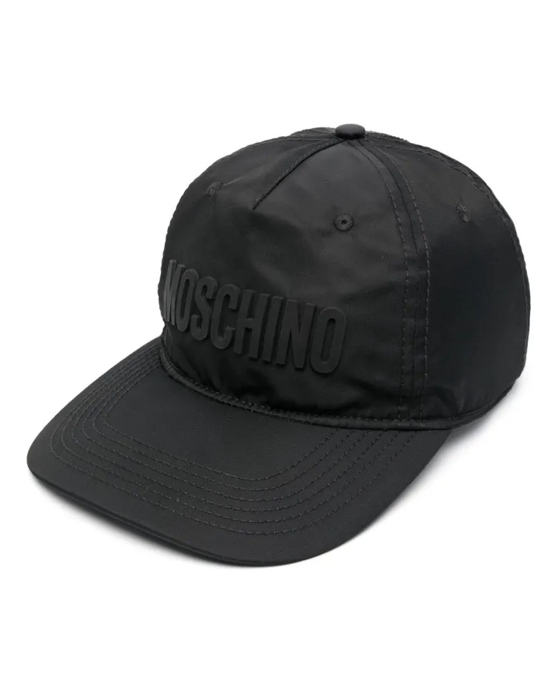 Moschino Baseballkappe mit Logo-Applikation - Schwarz Schwarz