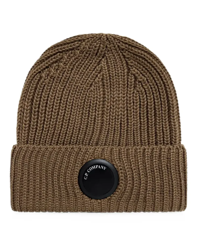 C.P. Company ribbed-knit Goggle beanie hat - Braun Braun