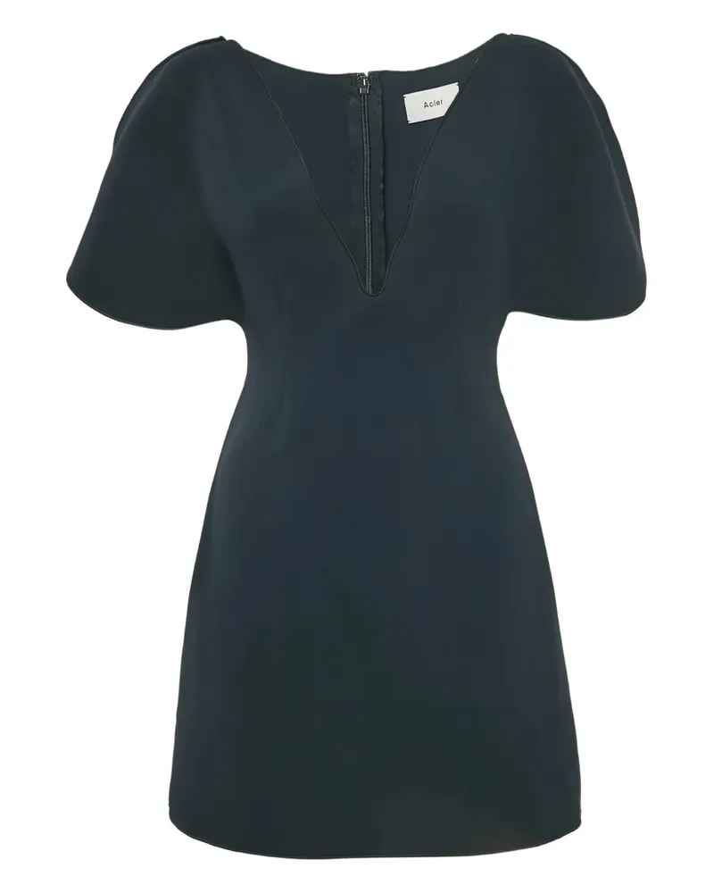 Acler Minikleid mit V-Ausschnitt - Blau Blau