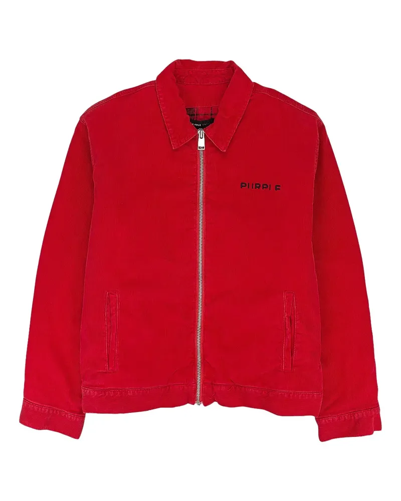 PURPLE BRAND Jacke mit Logo - Rot Rot