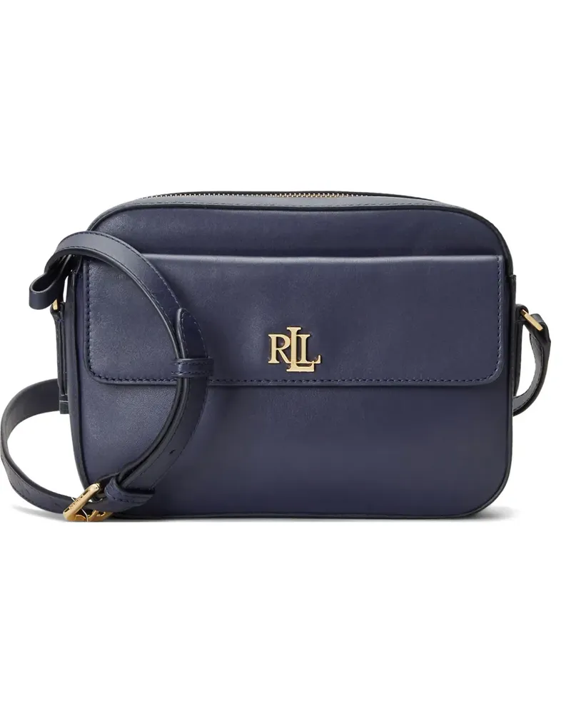 Ralph Lauren logo-plaque satchel bag - Blau Blau