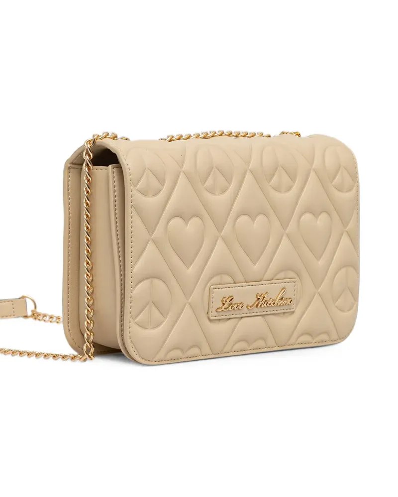 Moschino quilted shoulder bag - Nude Nude