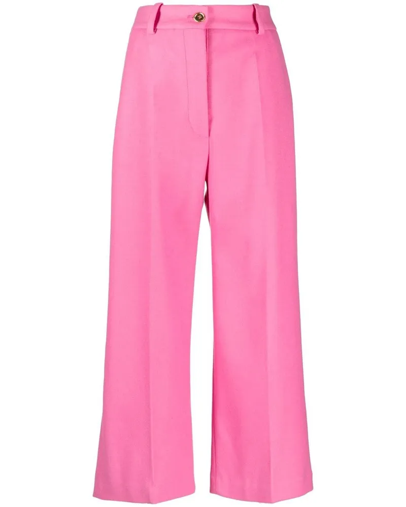 Patou Ausgestellte Cropped-Hose Rosa