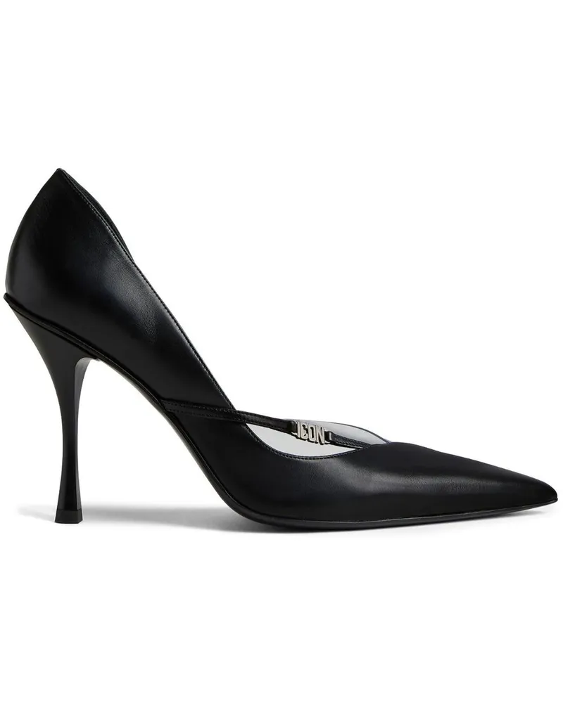 Dsquared2 Pumps mit spitzer Kappe Schwarz