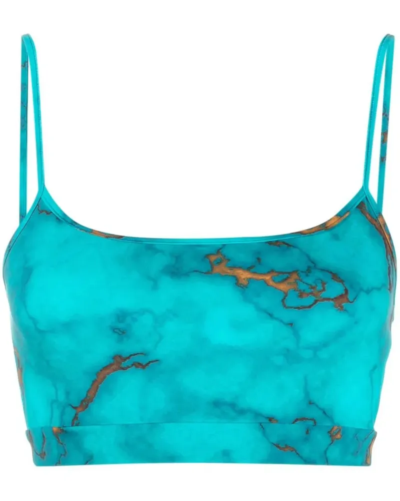 Roberto Cavalli Klassisches Cropped-Top - Blau Blau