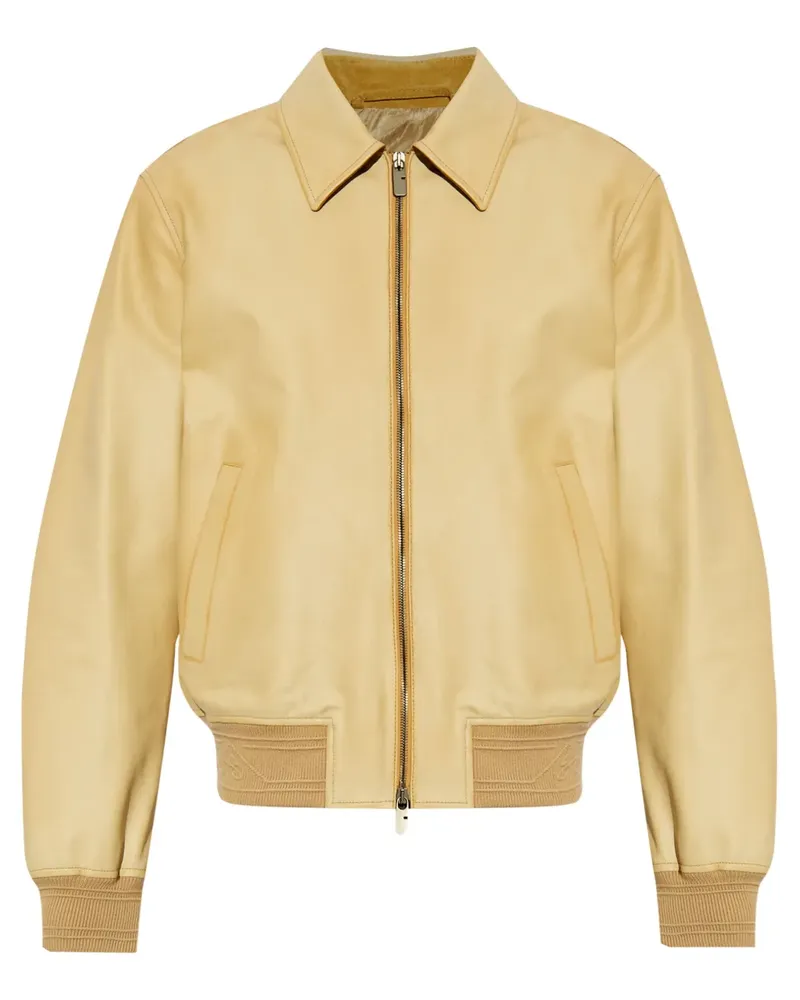 Burberry Klassische Lederjacke - Nude Nude