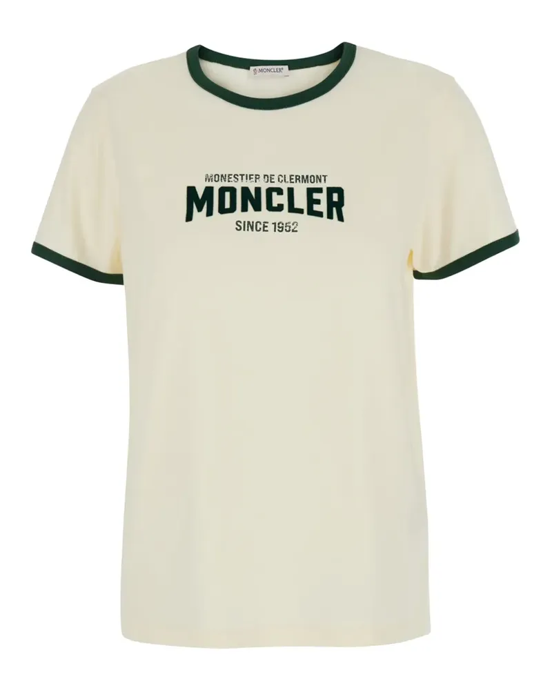 Moncler logo-print crew-neck T-shirt - Weiß Weiß