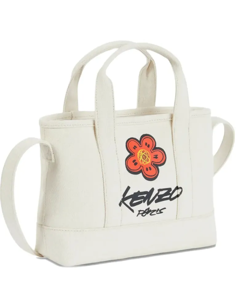 Kenzo x Futura 2000 kleiner  Utility Canvas-Tote Bag - Nude Nude