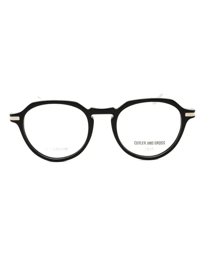 Cutler and Gross CG1302 round-frame glasses - Schwarz Schwarz