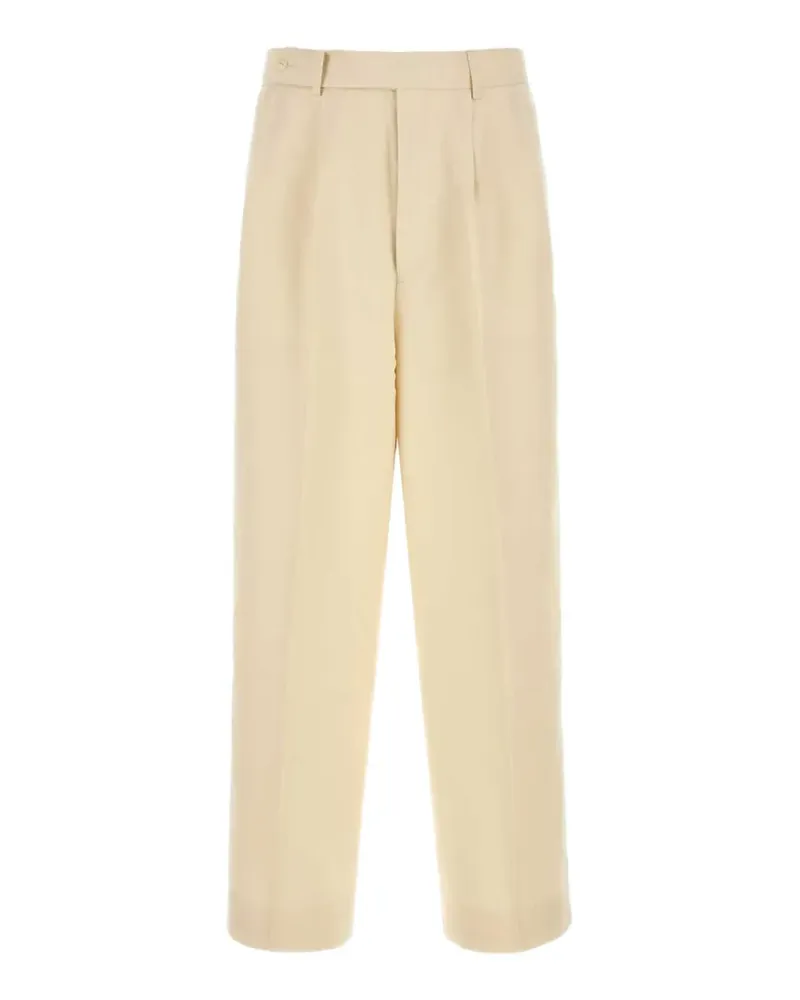 BODE wide-leg trousers - Nude Nude
