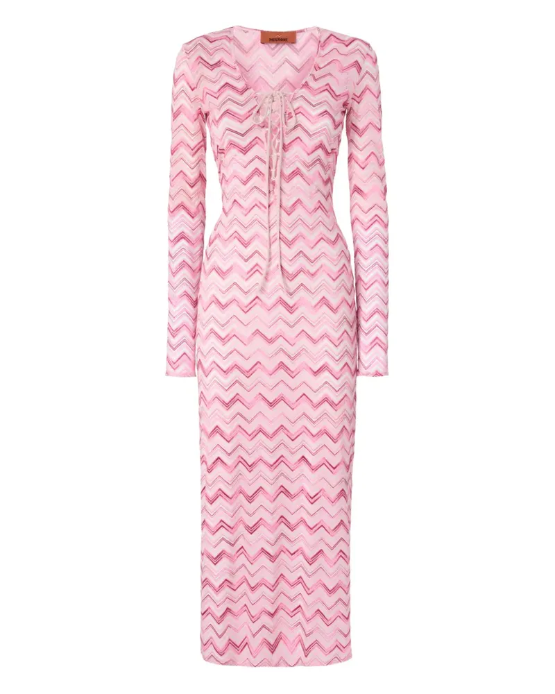 Missoni Kleid mit Zickzackmuster - Weiß Weiß