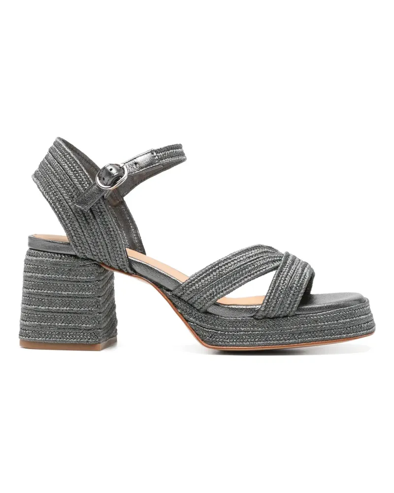 Castañer Vallita woven platform sandals - Grau Grau