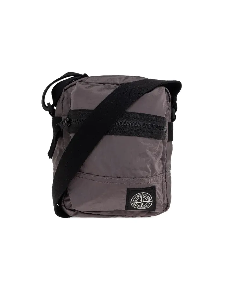 Stone Island zip cross body bag - Grau Grau