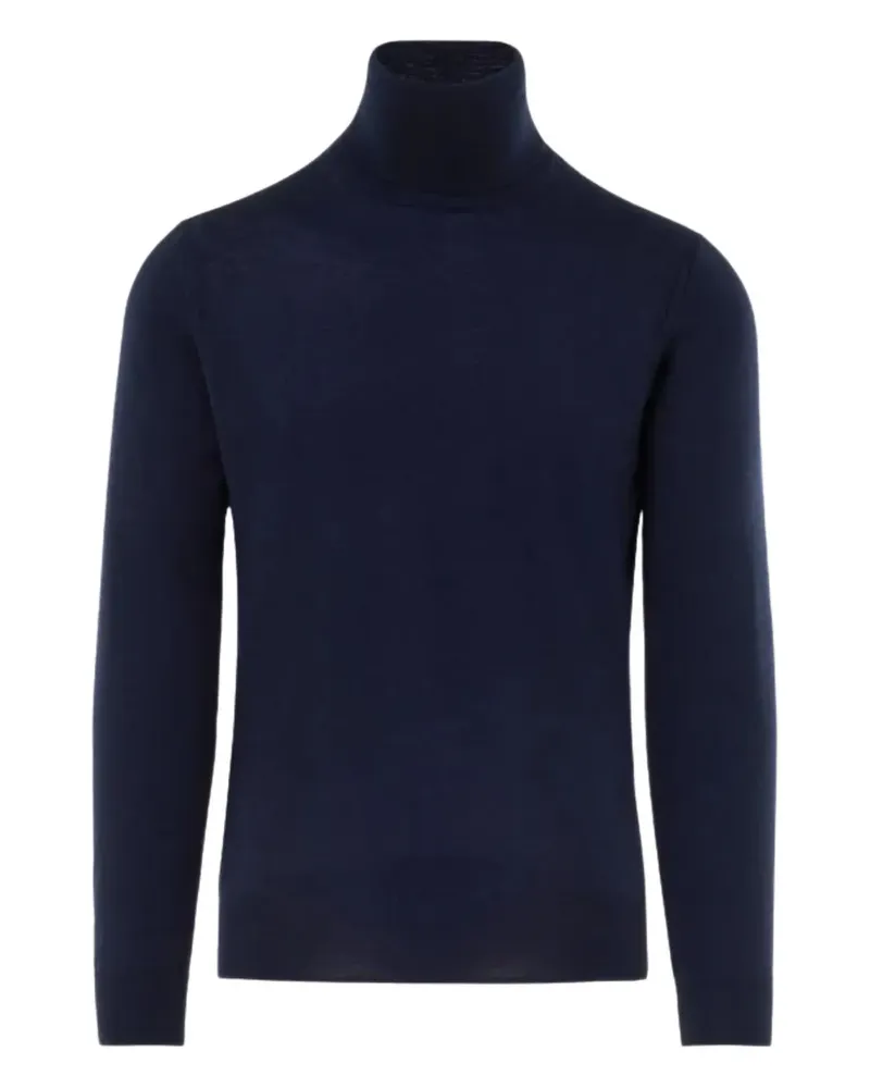 Paolo Pecora Milano Pullover mit Rollkragen - Blau Blau
