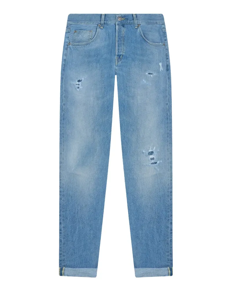 Dondup Jeans in Distressed-Optik - Blau Blau