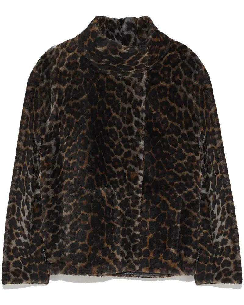 Yves Salomon Klassische Cabanjacke - Braun Braun