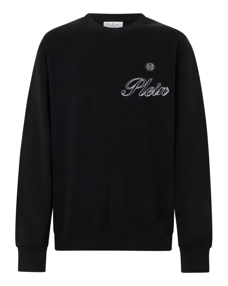 Philipp Plein crew-neck signature sweatshirt - Schwarz Schwarz