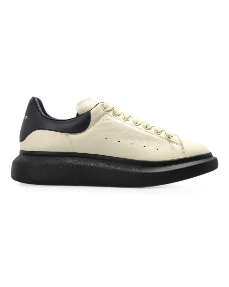 Alexander McQueen Oversized leather sneakers - Nude Nude