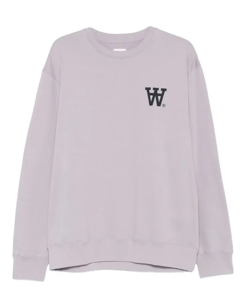 Wood Wood Sweatshirt mit Logo-Print - Grau Grau