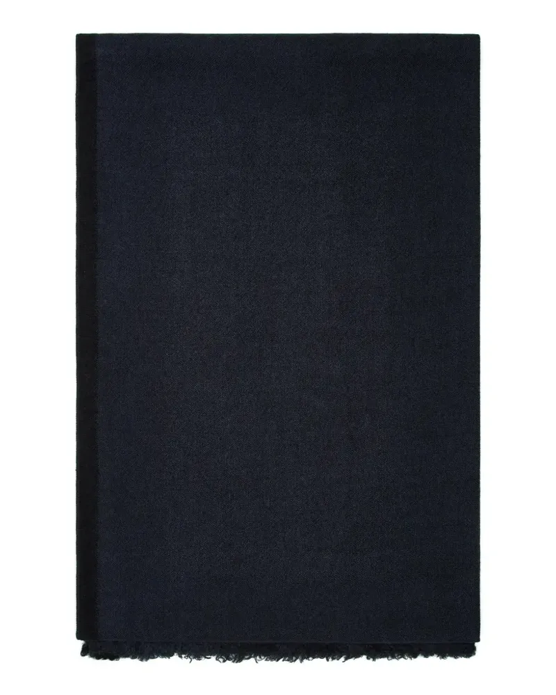 Faliero Sarti Parfy Schal mit Fransen - Blau Blau