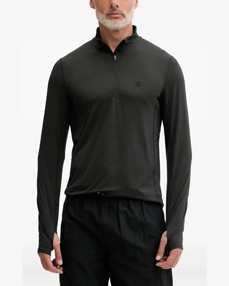 Fjäll Räven Sweatshirt mit Reißverschluss - Schwarz Schwarz
