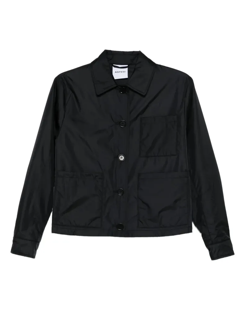 ASPESI Jacke mit aufgesetzter Tasche - Schwarz Schwarz