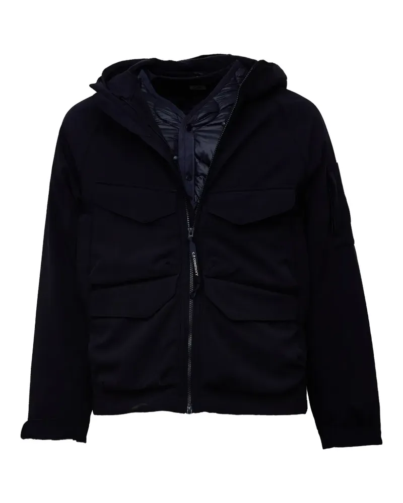 C.P. Company Wattierte Shell-R Kapuzenjacke - Blau Blau