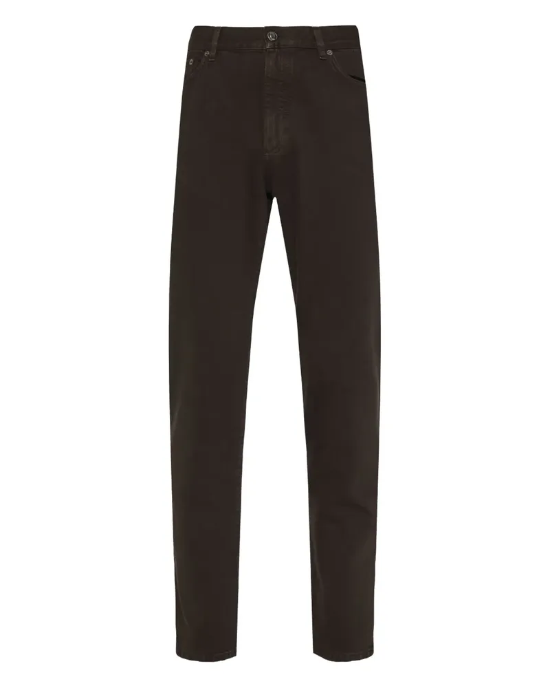 Ermenegildo Zegna buttoned trousers - Braun Braun