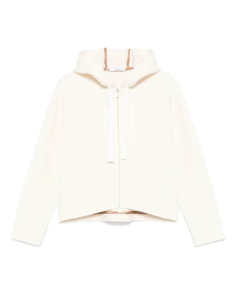 Max Mara Klassische Kapuzenjacke - Weiß Weiß