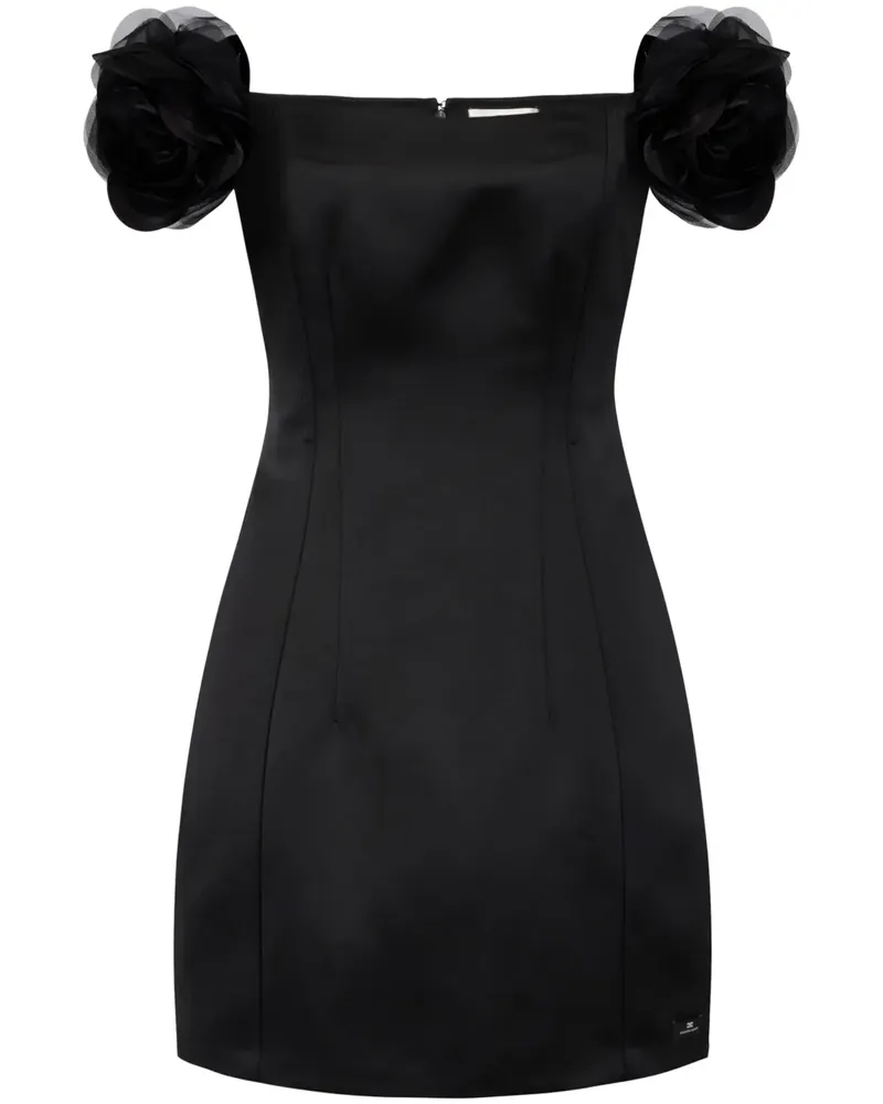 Elisabetta Franchi Kleid aus Satin - Schwarz Schwarz