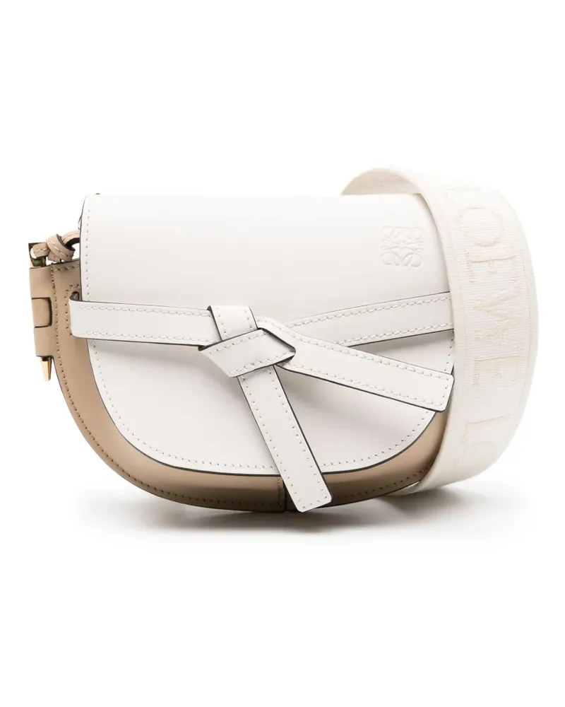 Loewe Mini Gate Dual Schultertasche - Nude Nude