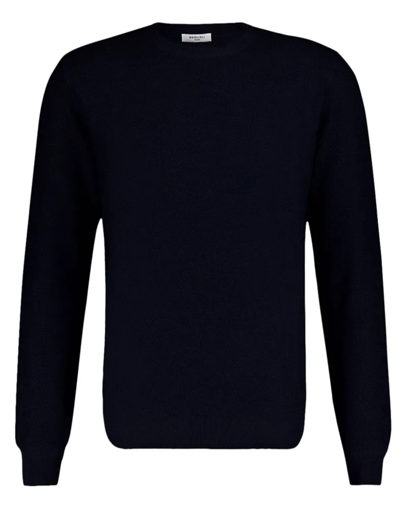 Boglioli Klassischer Pullover - Blau Blau
