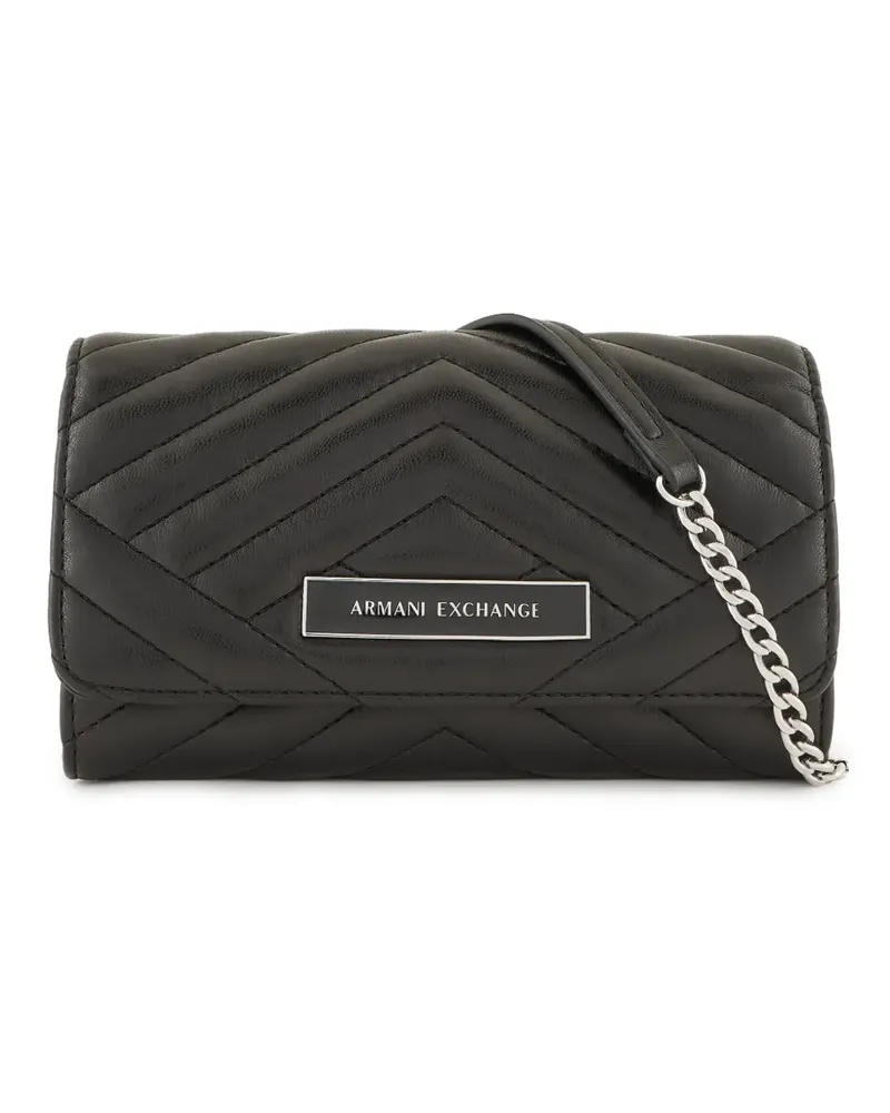 Armani Exchange Portemonnaie mit Logo - Schwarz Schwarz