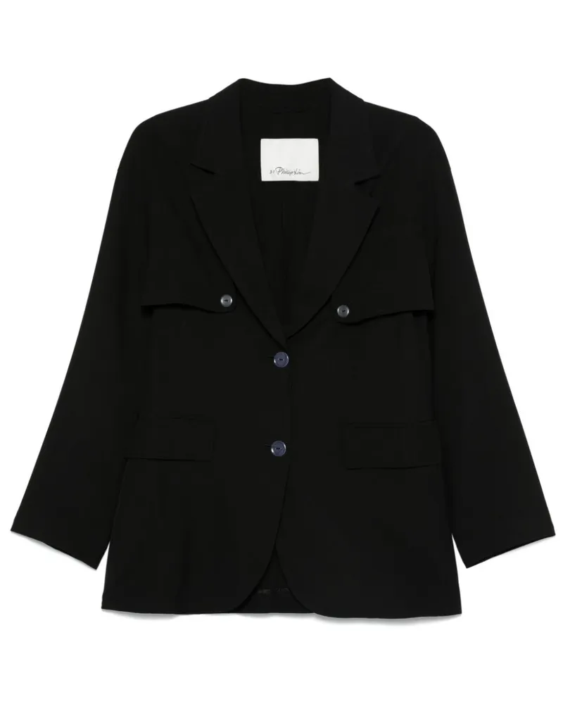 3.1 phillip lim Wandelbares Sakko - Schwarz Schwarz