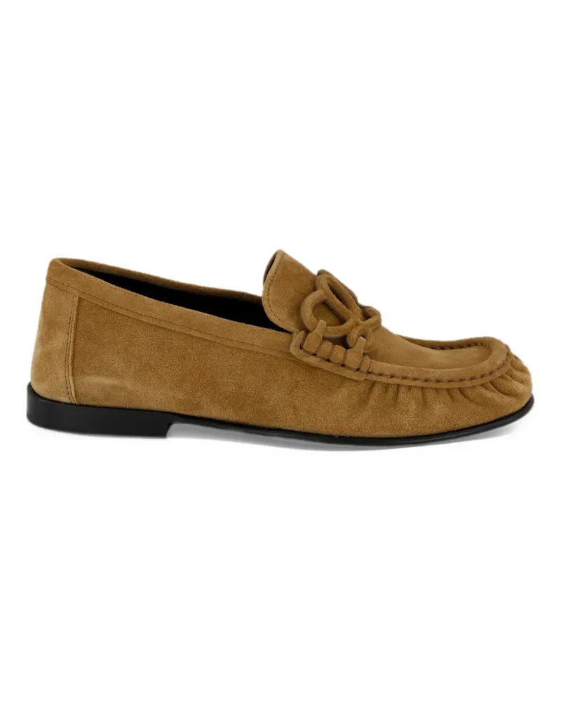 Loewe Double L Loafer aus Kalbswildleder - Braun Braun