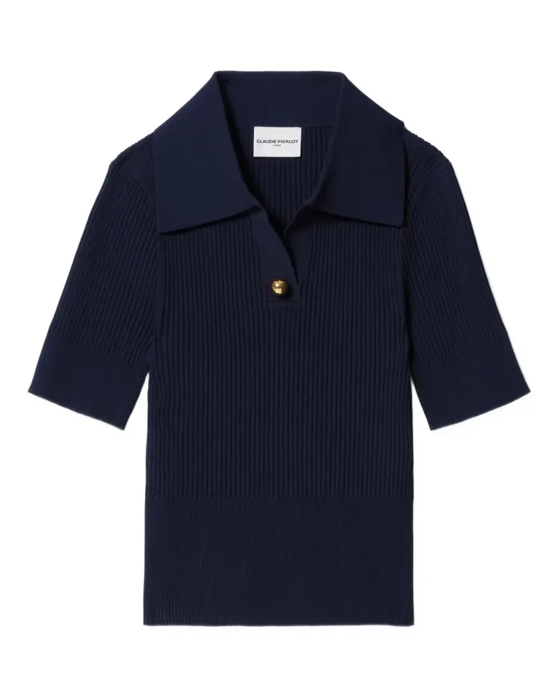 Claudie Pierlot Fein gestricktes Oberteil - Blau Blau