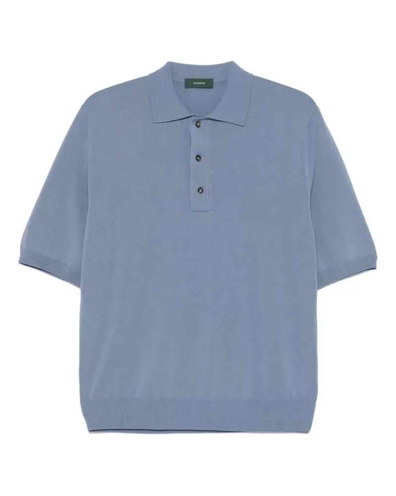 Zanone Klassisches Poloshirt - Blau Blau