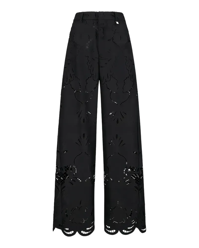 Giuseppe di Morabito Hose mit gewelltem Saum - Schwarz Schwarz